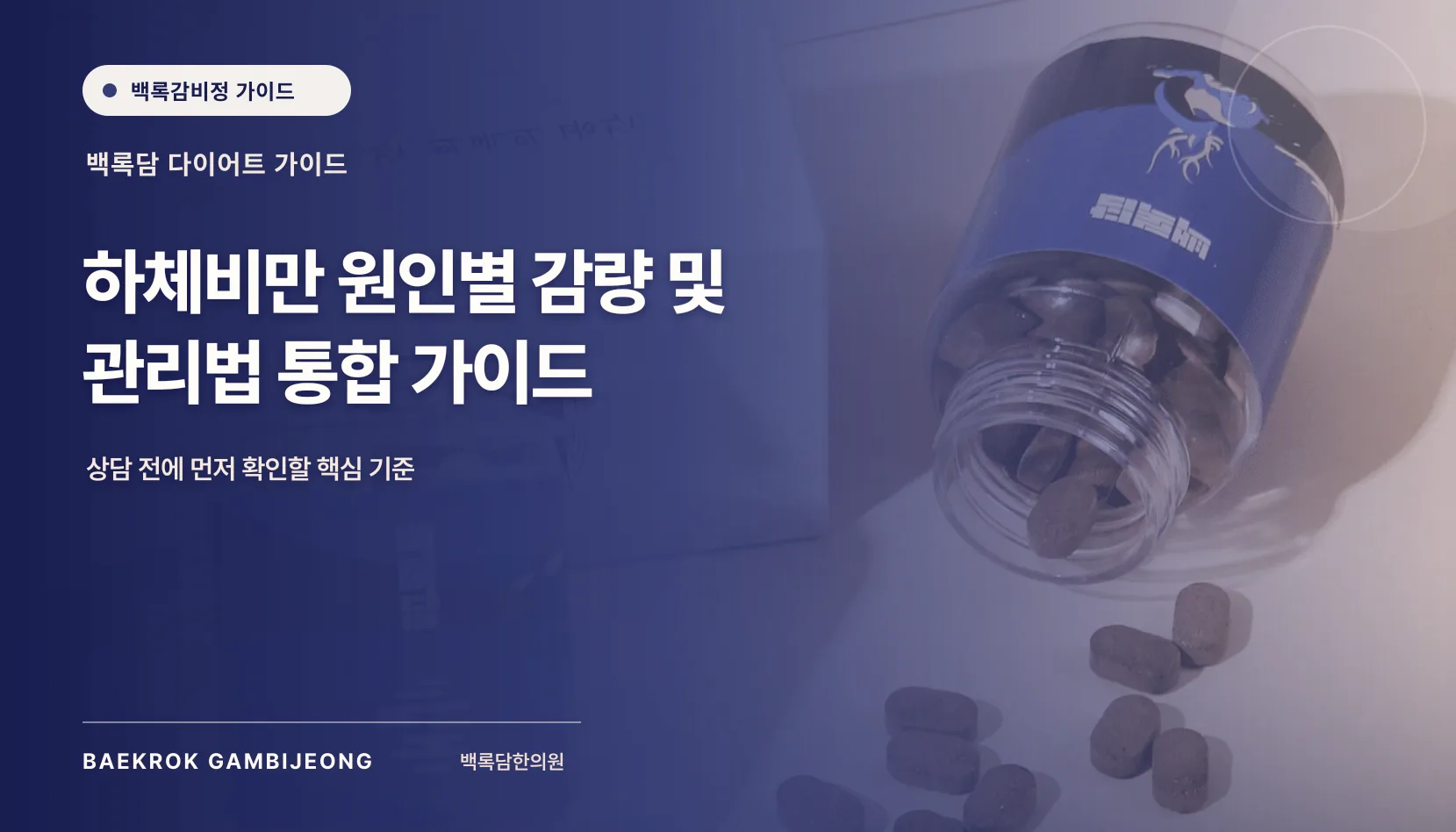하체비만 원인별 감량 및 관리법 통합 가이드