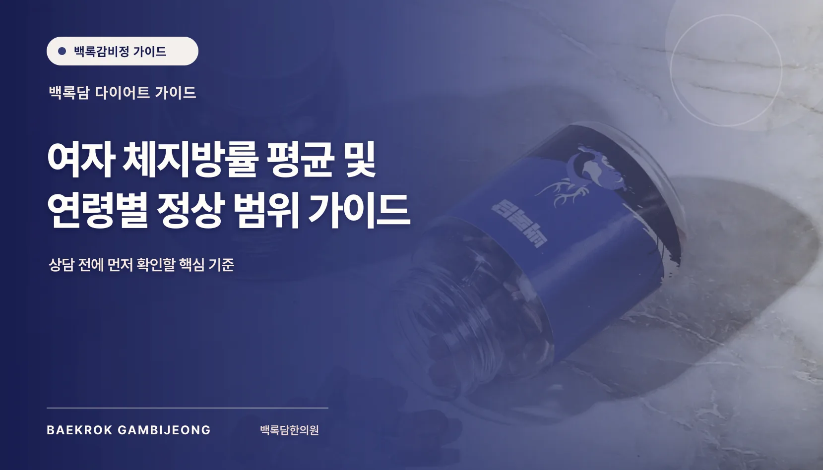 여자 체지방률 평균과 연령별 정상 범위, 숫자를 읽는 기준