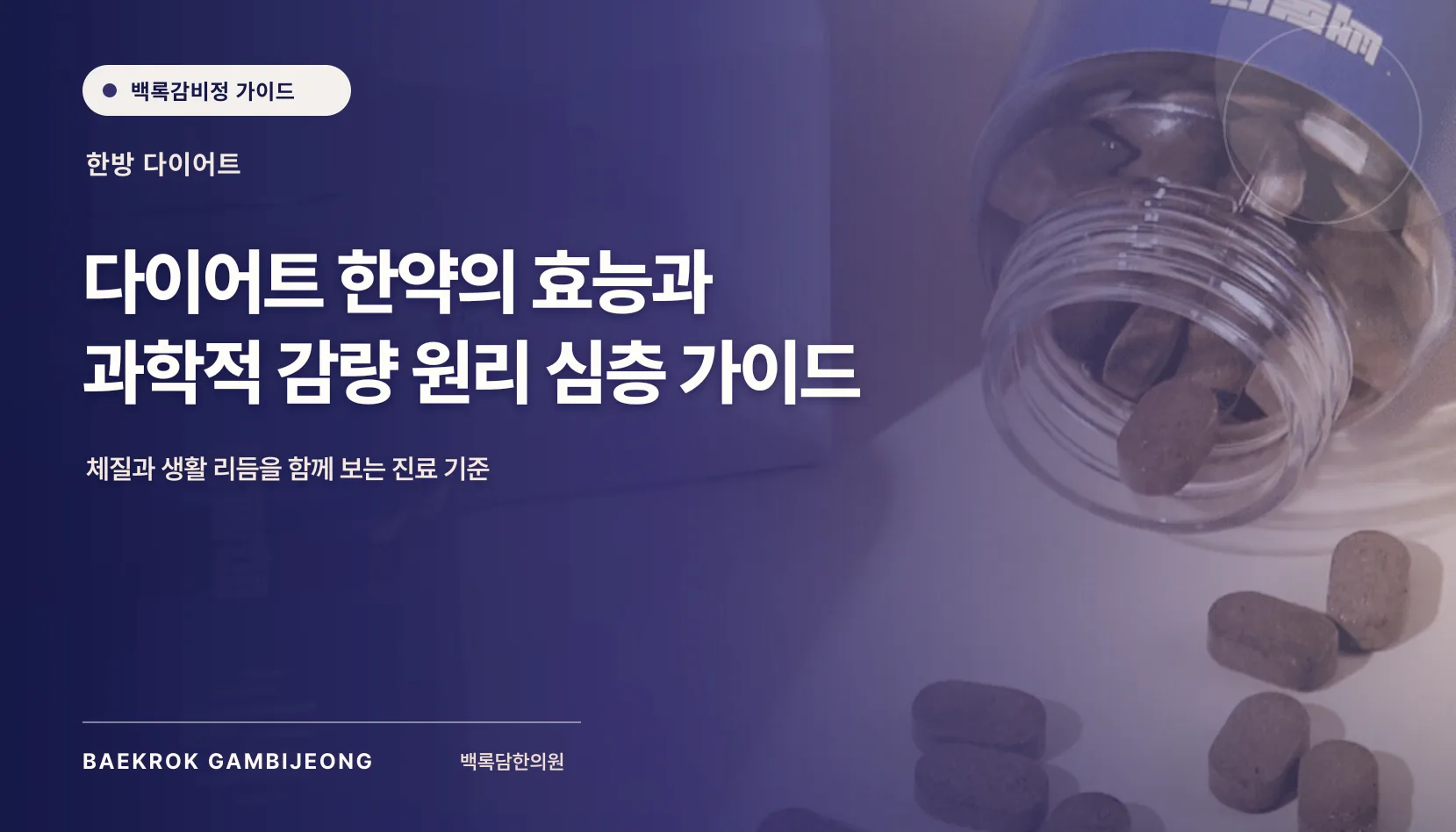 다이어트 한약의 효능과 과학적 감량 원리, 복용 전 확인할 안전 기준
