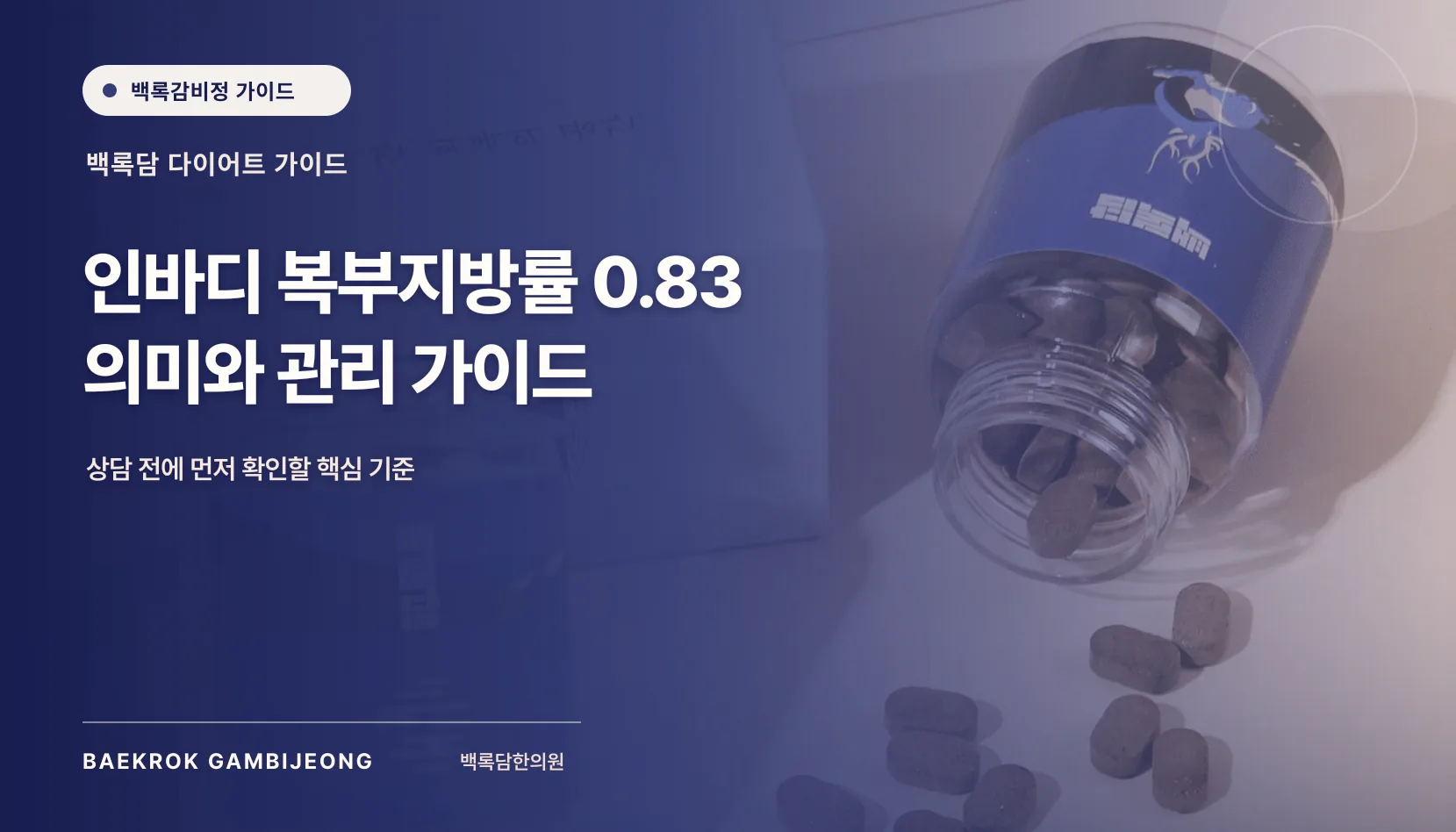인바디 복부지방률 수치별 의미와 판정 기준