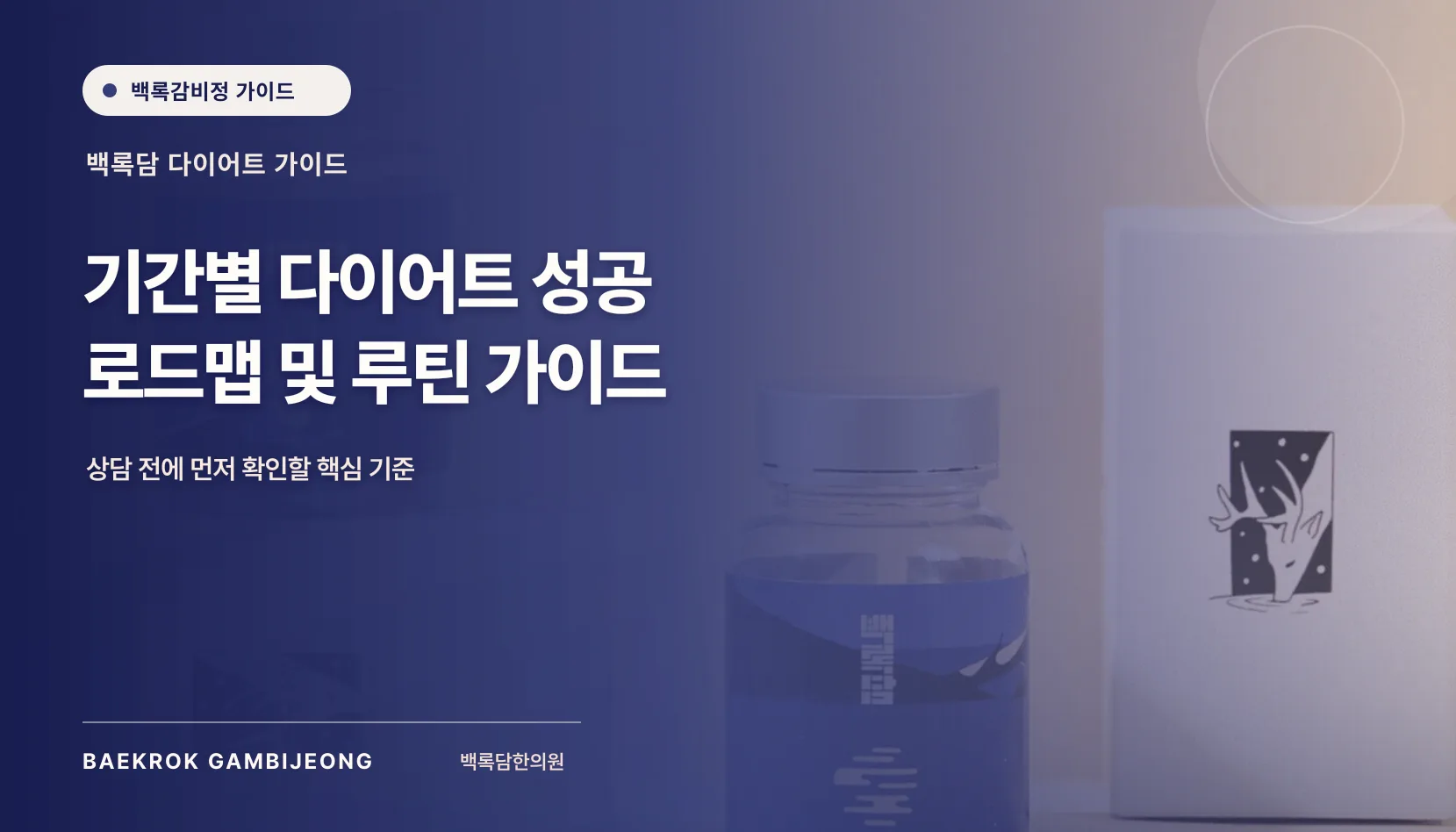 기간별 다이어트 성공 로드맵 및 루틴 가이드