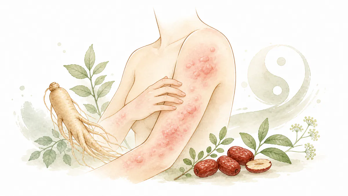 만성 두드러기 한방 치료 — 피부 면역 및 기혈 순환 이미지